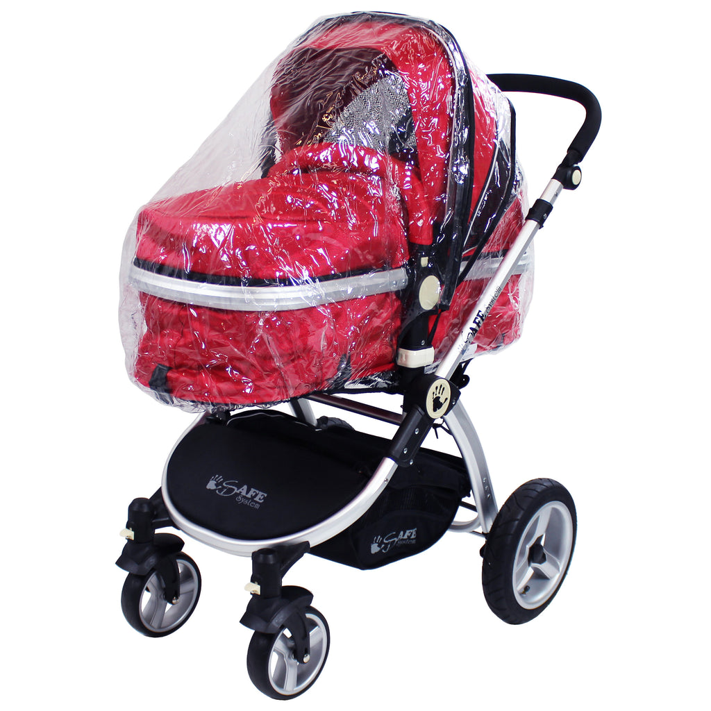 Raincover For iSafe Pram System Stroller & Carry Cot Mode - Baby Travel UK
 - 4