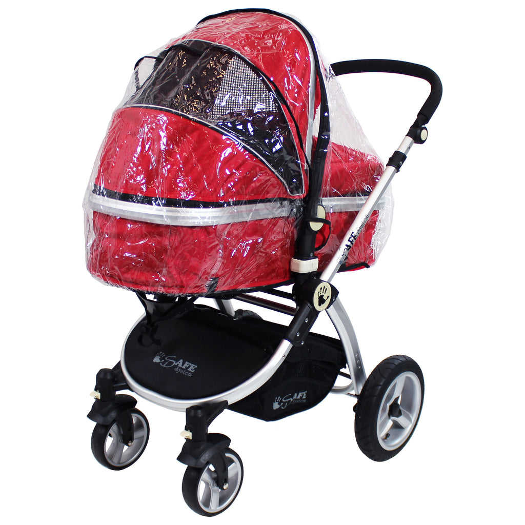 Raincover For iSafe Pram System Stroller & Carry Cot Mode - Baby Travel UK
 - 3