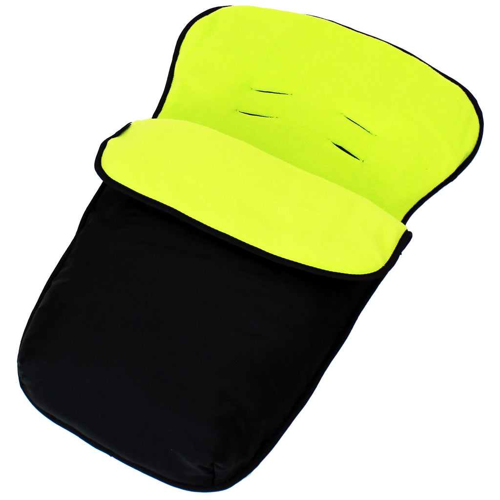 iSafe Buddy Jet Carseat Footmuff - Lime (Black / Lemon) - Baby Travel UK
 - 2