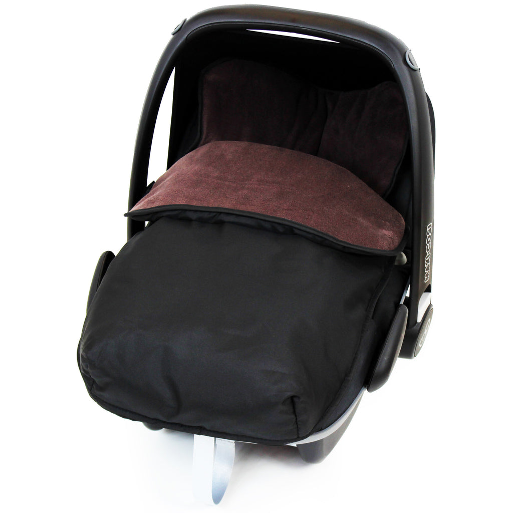 iSafe Buddy Jet Carseat Footmuff - Hot Chocolate (Black / Brown) - Baby Travel UK
 - 1