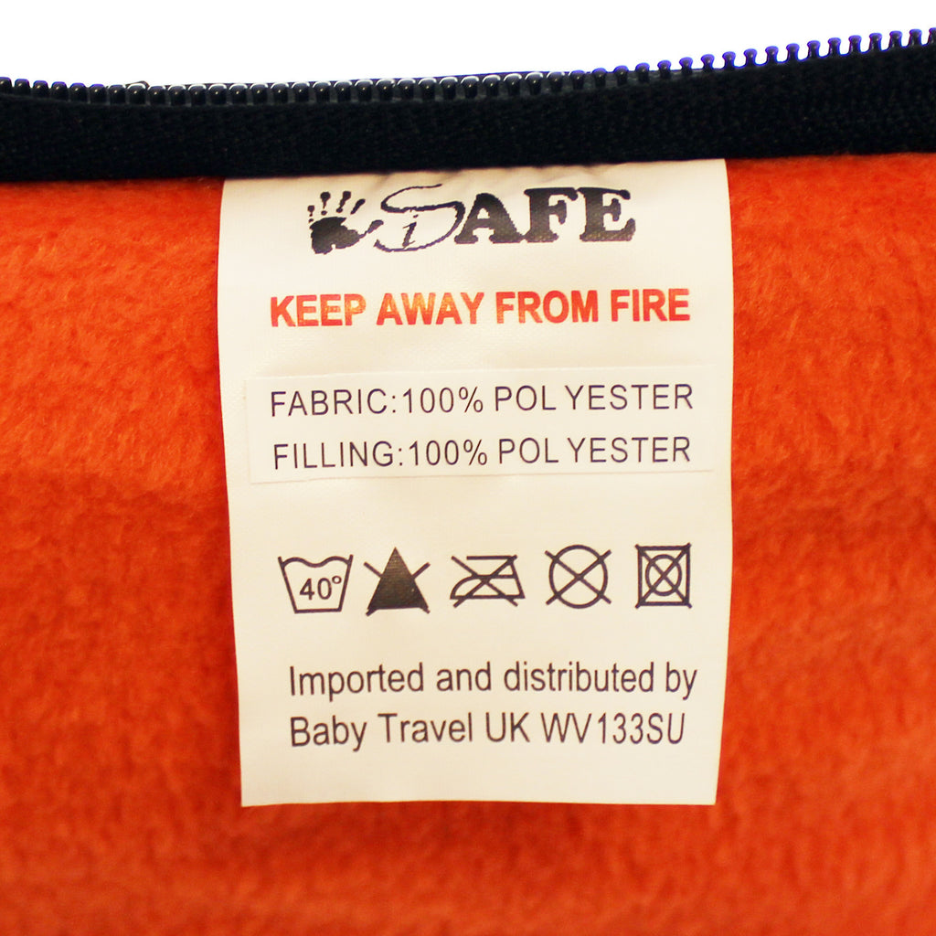 iSafe Buddy Jet Carseat Footmuff - Black/Orange (Orange) - Baby Travel UK
 - 6
