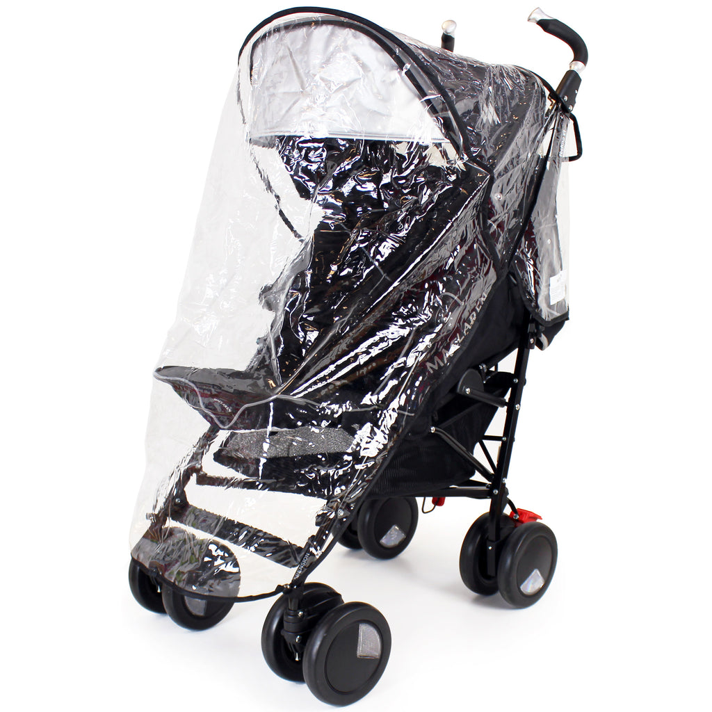 Rain Cover To Fit Maclaren Techno XT - Black Stroller Buggy - Baby Travel UK
 - 1