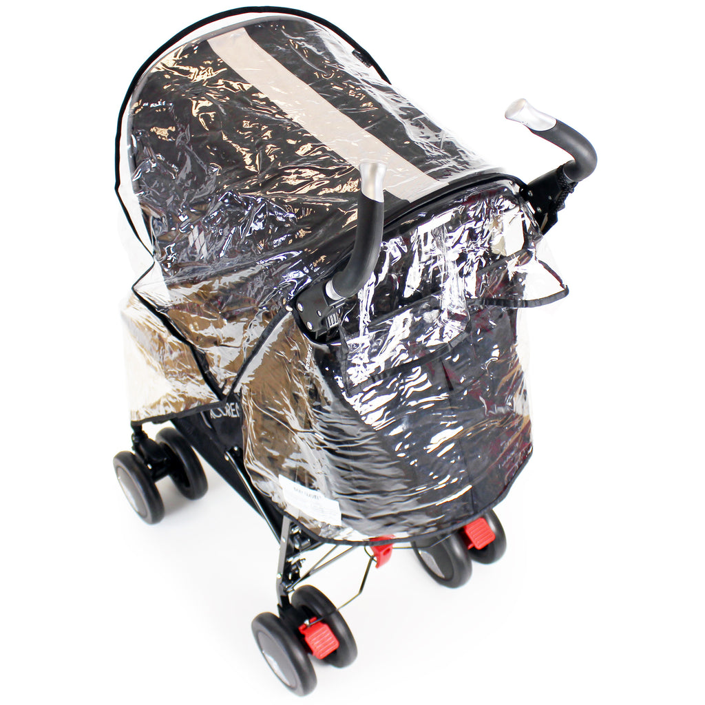 Rain Cover To Fit Maclaren Techno XT - Black Stroller Buggy - Baby Travel UK
 - 5