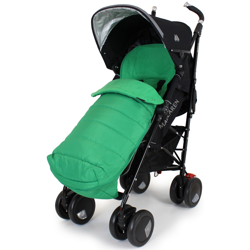 XXL Large Luxury Foot-muff And Liner For Mamas And Papas Armadillo - Leaf (Green) - Baby Travel UK
 - 4