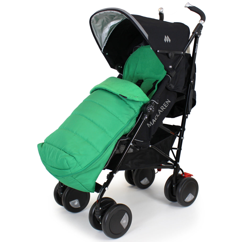 XXL Large Luxury Foot-muff And Liner For Mamas And Papas Armadillo - Leaf (Green) - Baby Travel UK
 - 5