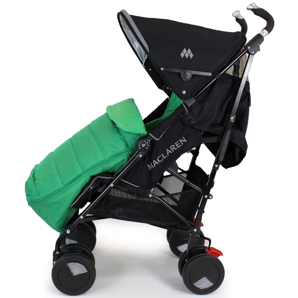 XXL Large Luxury Foot-muff And Liner For Mamas And Papas Armadillo - Leaf (Green) - Baby Travel UK
 - 6