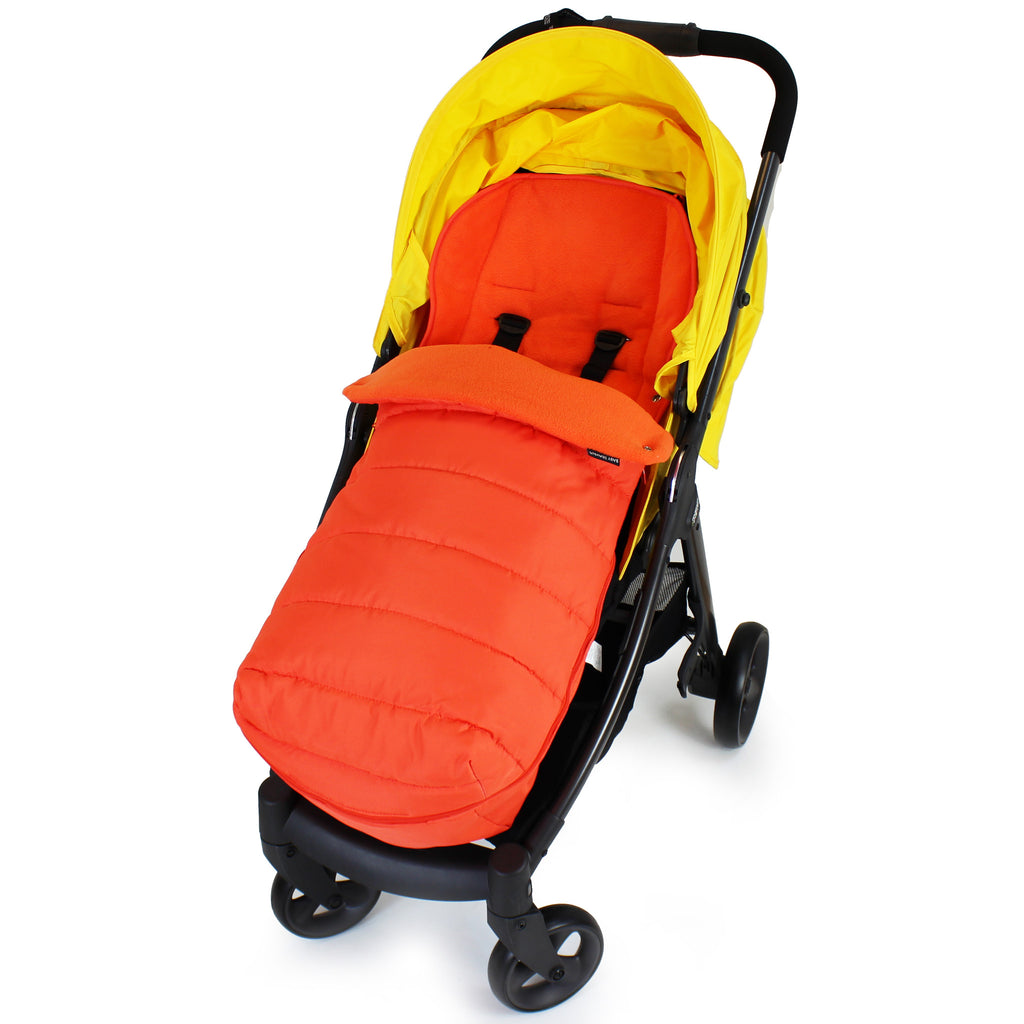XXL Large Luxury Foot-muff And Liner For Mamas And Papas Armadillo - Orange (Orange) - Baby Travel UK
 - 1