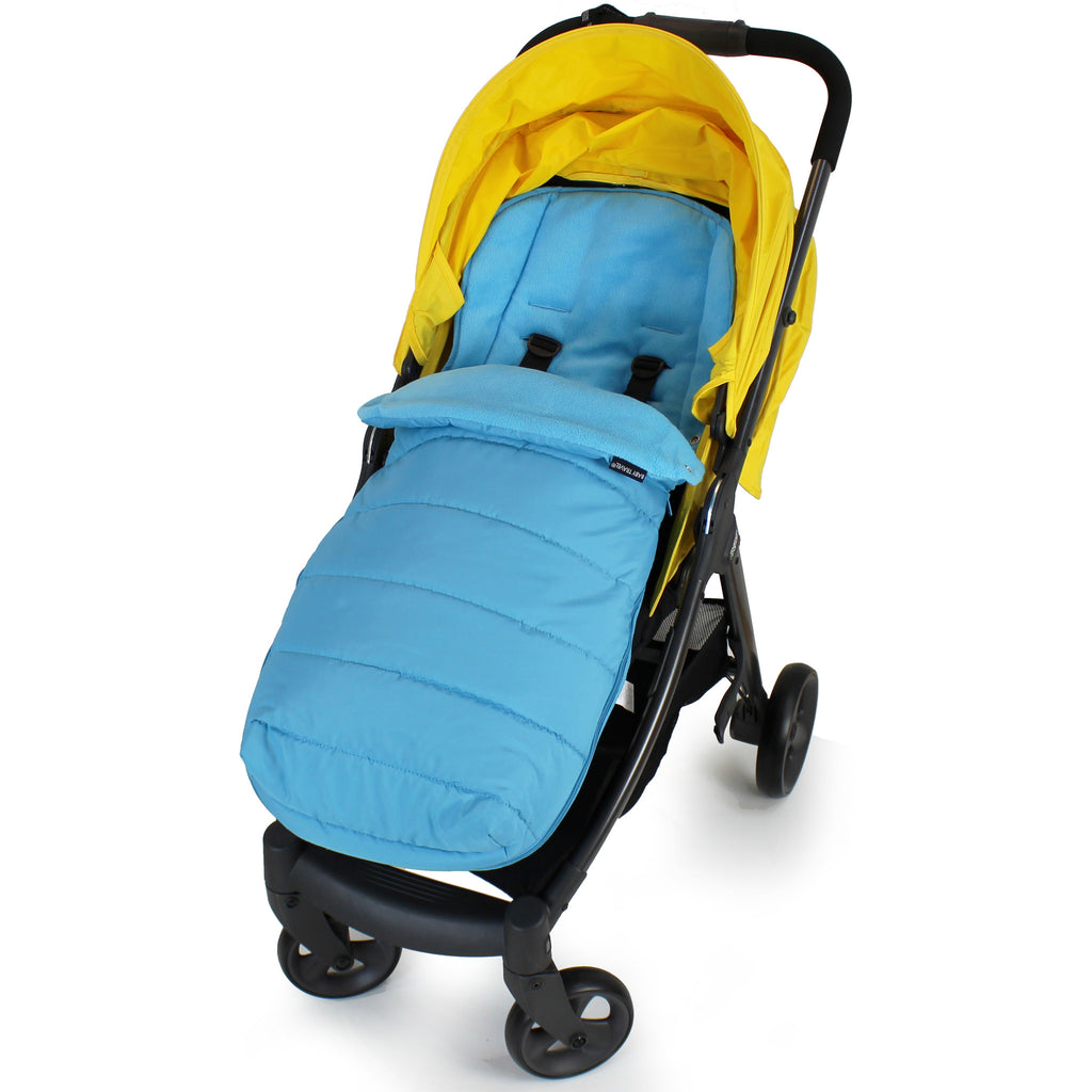 XXL Large Luxury Foot-muff And Liner For Mamas And Papas Armadillo - Ocean (Blue) - Baby Travel UK
 - 1