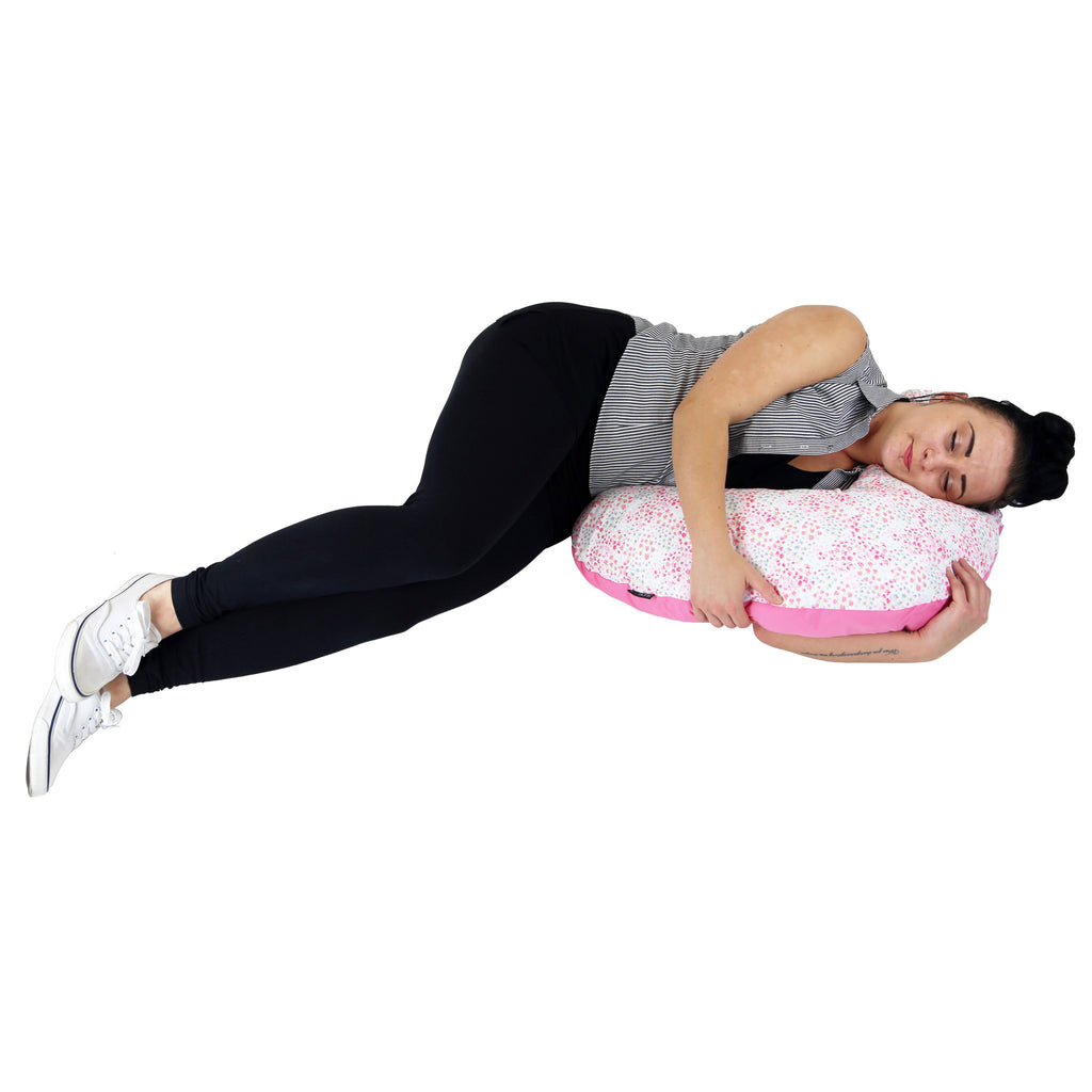 iSafe Mini Nursing Maternity Pillow Bed Of Roses + Vacuum Storage Bag + Pillow Case … - Baby Travel UK
 - 5