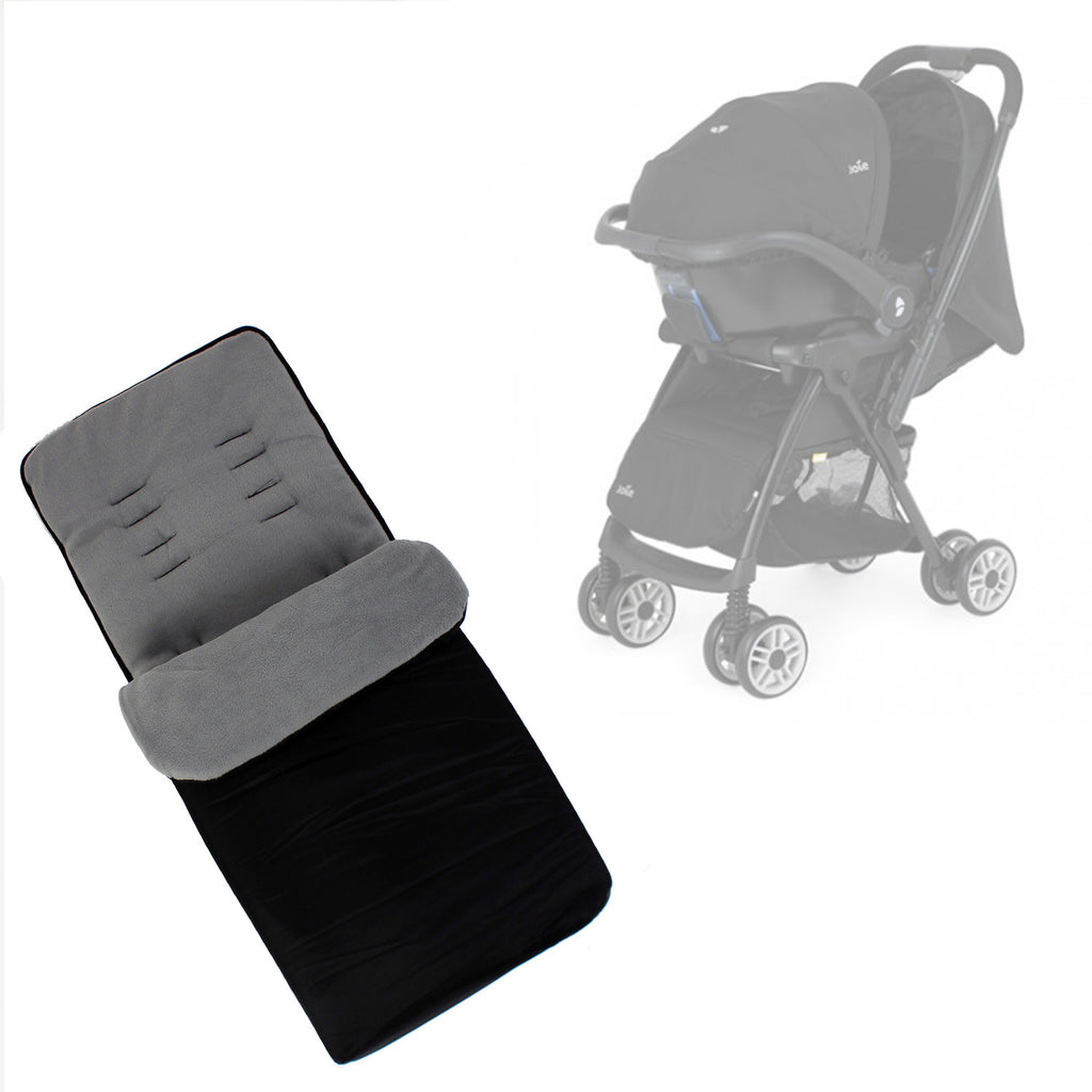 Buddy Jet Foot Muff Grey Suitable For Joie Mirus Travel System (Black Ink) - Baby Travel UK
 - 1