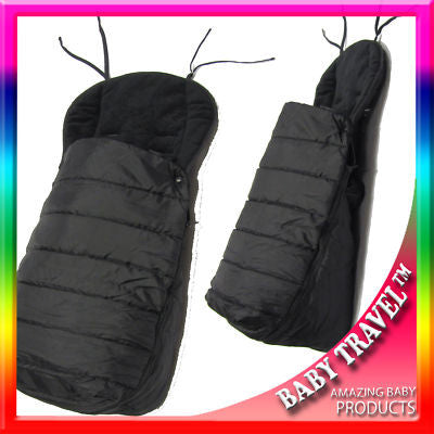 Universal Deluxe 2 In 1 Footmuff Buggy Cosytoes To Fit Graco Evo Pushchair - Black - Baby Travel UK
 - 13