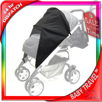 Sunny Sail 3 Wheeler Hauck Citi Stroller Buggy Pram Shade Parasol Substitute - Baby Travel UK
 - 3