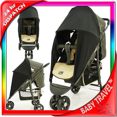 Sunny Sail 3 Wheeler Hauck Citi Stroller Buggy Pram Shade Parasol Substitute - Baby Travel UK
 - 2