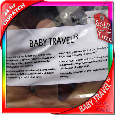 Rain Cover To Fit Icandy Apple, Cherry, Pear, Peach, Professional, Heavy Duty - Baby Travel UK
 - 3