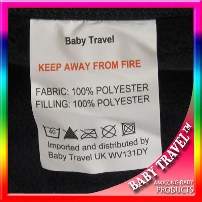 New Pushchair Footmuff To Fit Silver Cross Pop - Black - Baby Travel UK
 - 3