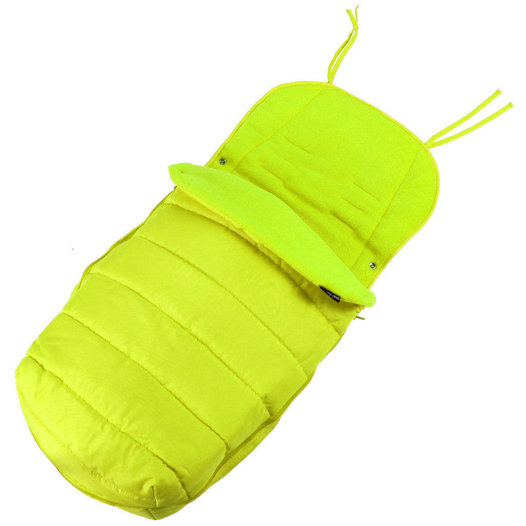 Deluxe 2 In 1 Stroller Pushchair Buggy Footmuff - Lime To Fit Maclaren, oBaby, Zeta Vooom, Tippitoes, Hauck, Chicco, Graco Mamas And Papas - Baby Travel UK
 - 1