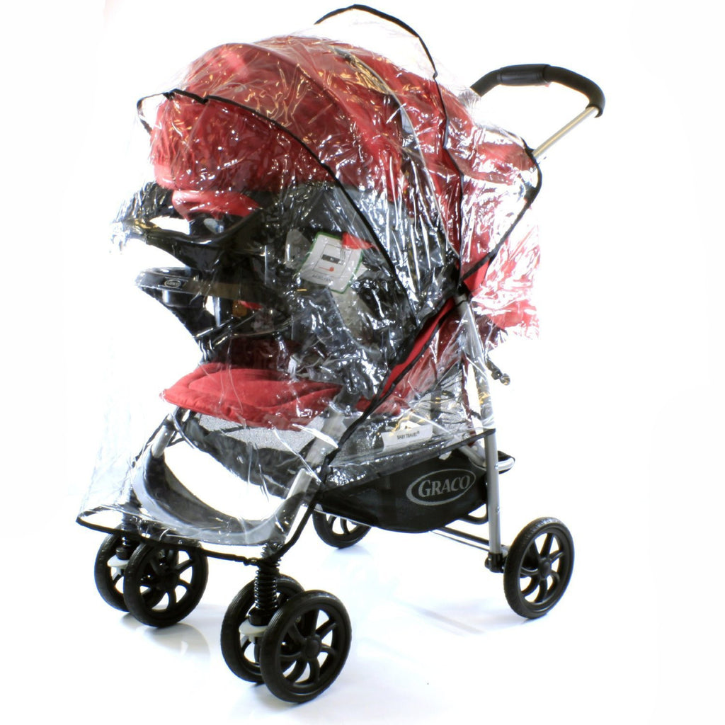 Universal Raincover Hauck Shopper 6 Buggy Pushchair Ventilated Top Quality - Baby Travel UK
 - 1