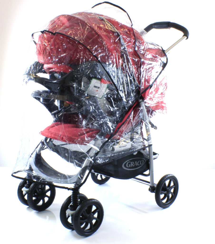 Rain Cover To Fit Hauck Shopper Shop n Drive Travel System (Smoke/Tango) - Baby Travel UK
 - 2