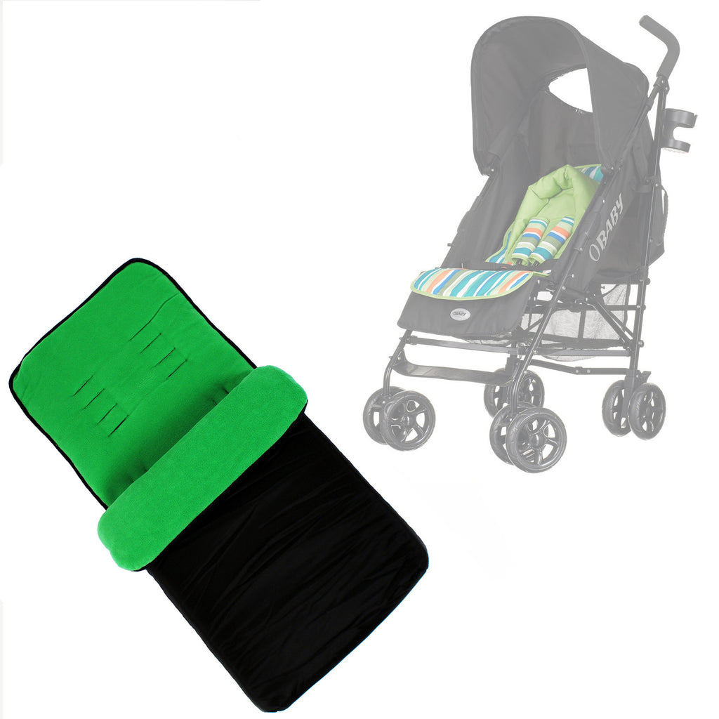 Buddy Jet Foot Muff Lief Suitable For OBaby Atlas Lite Travel System (Lime Stripes) - Baby Travel UK
 - 1