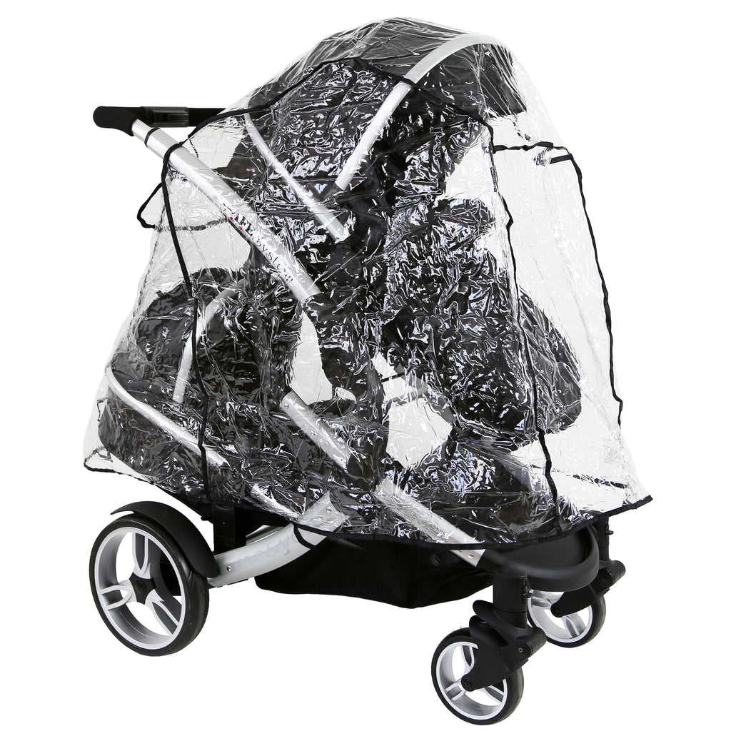 Double pushchair rain cover argos best sale