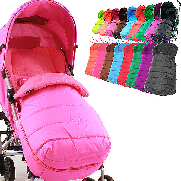 Luxury Padded Footmuff Liner - Raspberry Pink Fit Maclaren Quest Triumph Techno - Baby Travel UK
 - 6