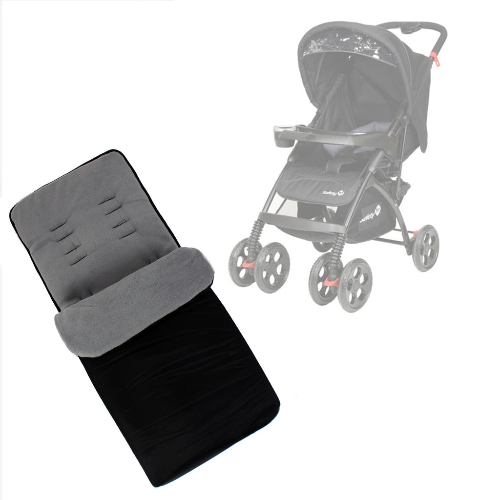 Buddy Jet Foot Muff Grey Suitable For Safety 1st SF1 Travel System (Black) - Baby Travel UK
 - 1