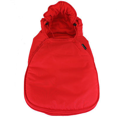 Footmuff Warm Red Fits Car Seat Mode On Bugaboo Bee Camelon - Baby Travel UK
 - 1