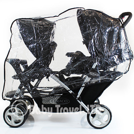 Universal Graco Stadium Duo Tandem Double Raincover Safety 1st Combi - Baby Travel UK
 - 1