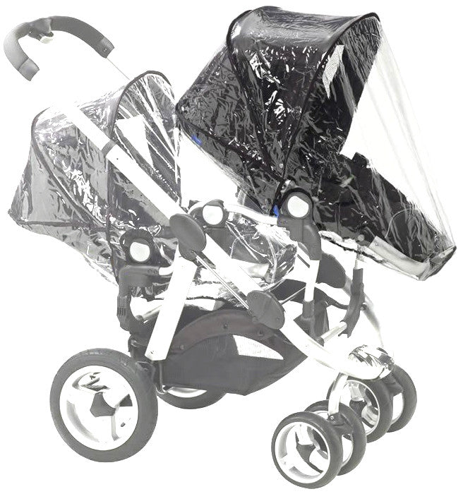 x2 Rain Covers For iCANDY Peach Main Seat Unit & Second Seat When Tandem Mode - Baby Travel UK
 - 3