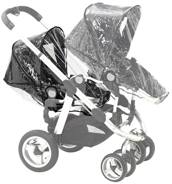 x2 Rain Covers For iCANDY Peach Main Seat Unit & Second Seat When Tandem Mode - Baby Travel UK
 - 4