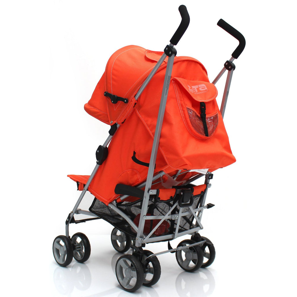 Zeta Vooom Stroller Orange Luxury Padded Liner - Baby Travel UK
 - 6
