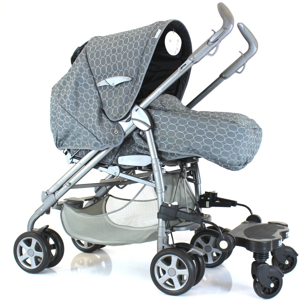 Black Childs Ride On Buggy Stroller Board To Fit Stroller Pushchairs & Prams - Baby Travel UK
 - 2