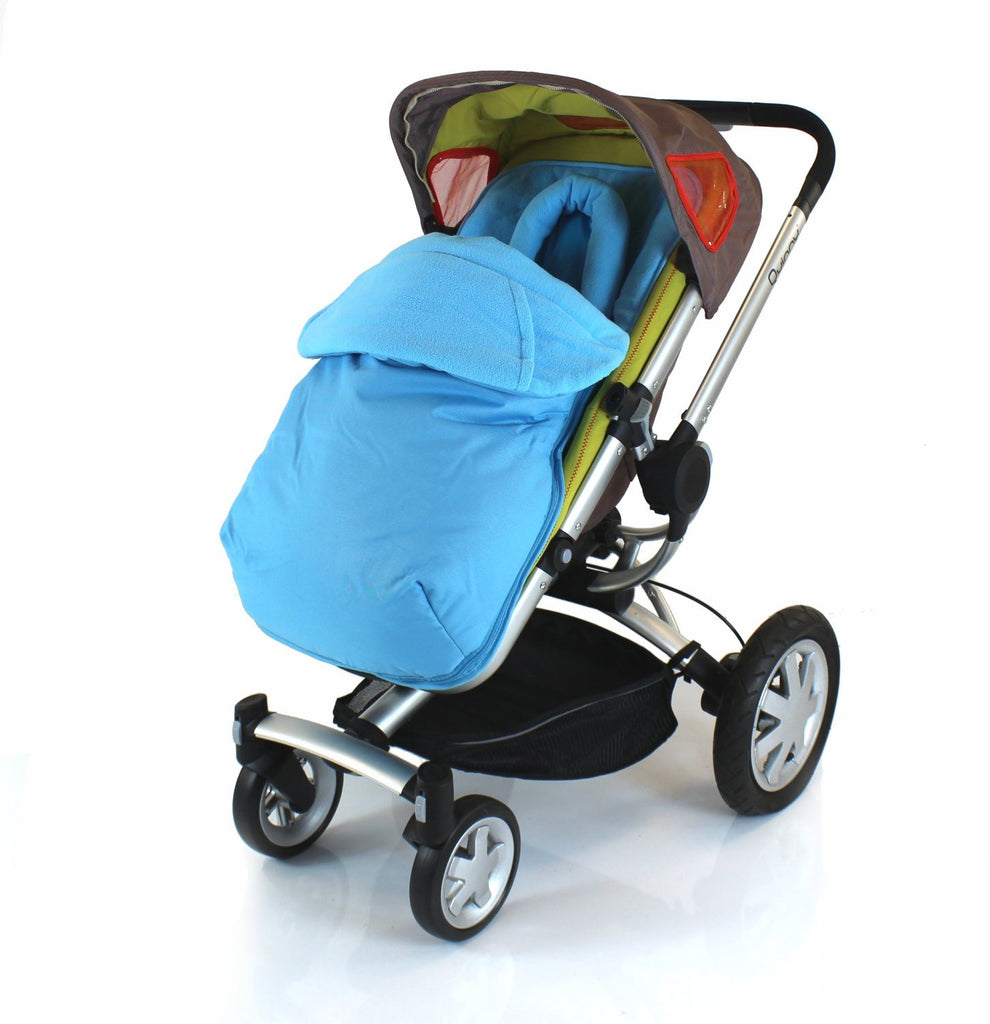 Luxury 2 in 1 Footmuff & Headhugger For Quinny Buzz - Ocean - Baby Travel UK
 - 1