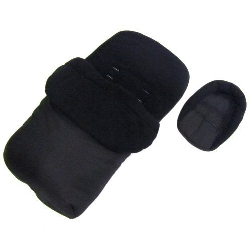 Deluxe 2 In 1 Footmuff Cosytoes Liner - Black For Obaby - Baby Travel UK
