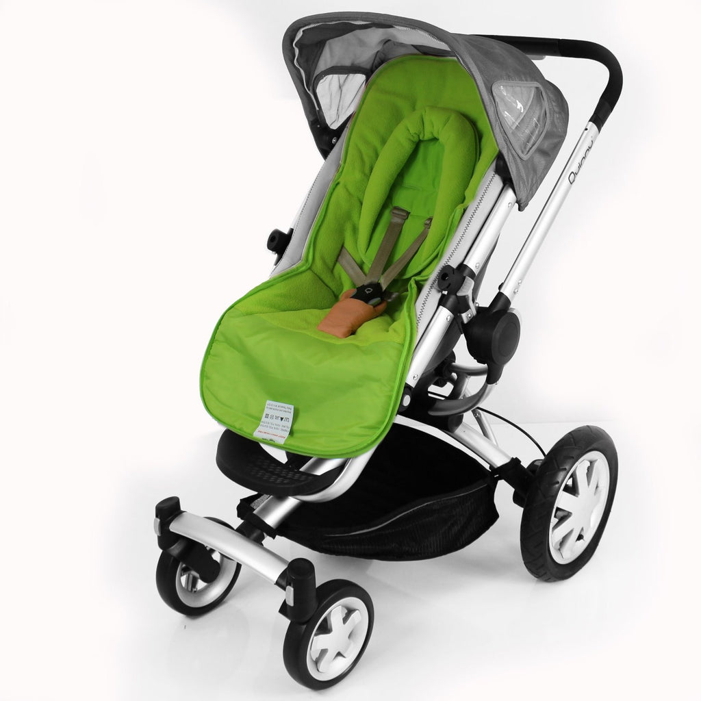 Luxury 2 in 1 Footmuff & Headhugger For Quinny Buzz - Lime - Baby Travel UK
 - 2