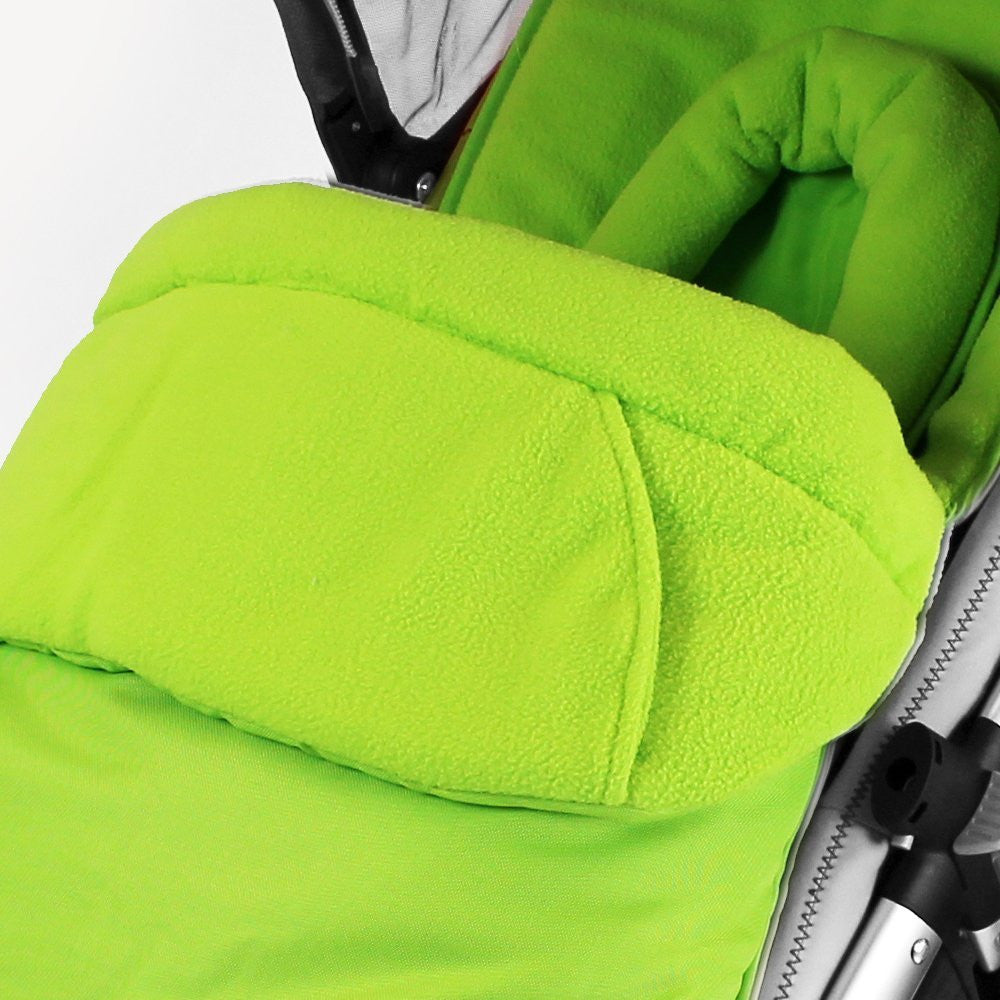 Luxury 2 in 1 Footmuff & Headhugger For Quinny Buzz - Lime - Baby Travel UK
 - 3