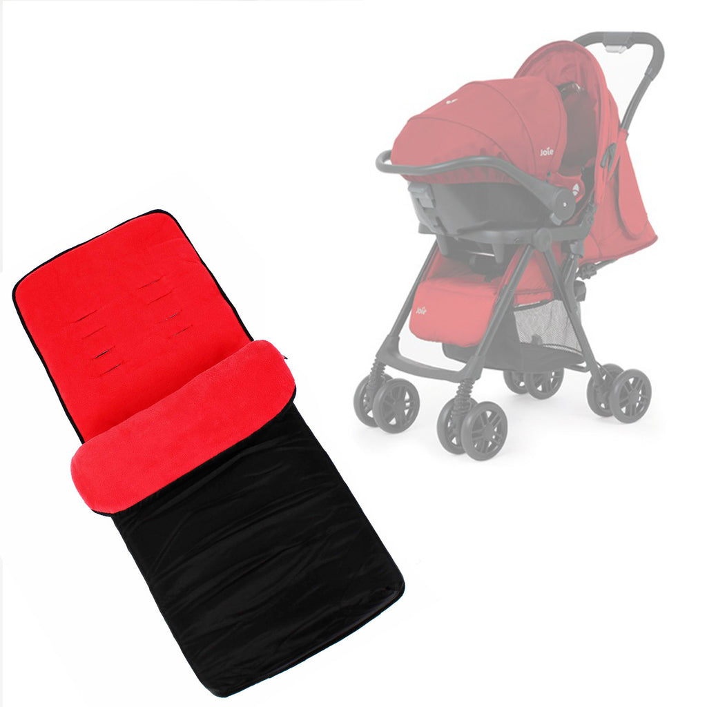 Buddy Jet Foot Muff Red Suitable For Joie Aire Travel System (Poppy Red) - Baby Travel UK
 - 1