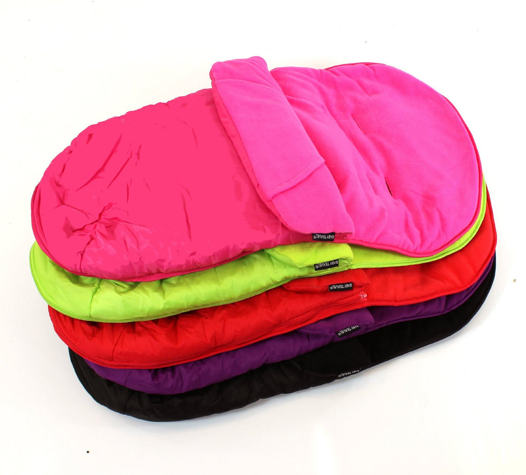 New Baby Footmuff Raspberry Pink With Pouches Fits Quinny Zapp Petite Star Zia - Baby Travel UK
 - 3