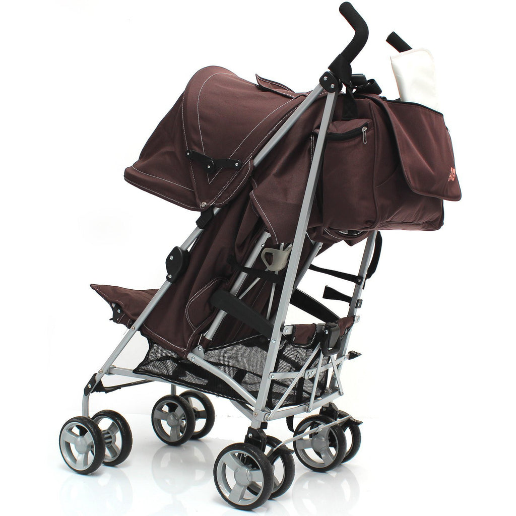 Baby Travel Zeta Changing Bag Plain HOT CHOCOLATE Complete With Changing Matt - Baby Travel UK
 - 4