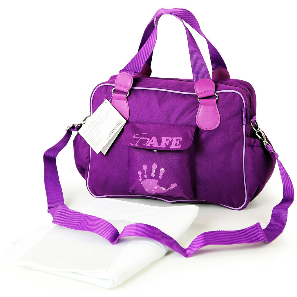 iSafe Changing Bag Luxury Quality - Plum (Purple/Purple) - Baby Travel UK
 - 1