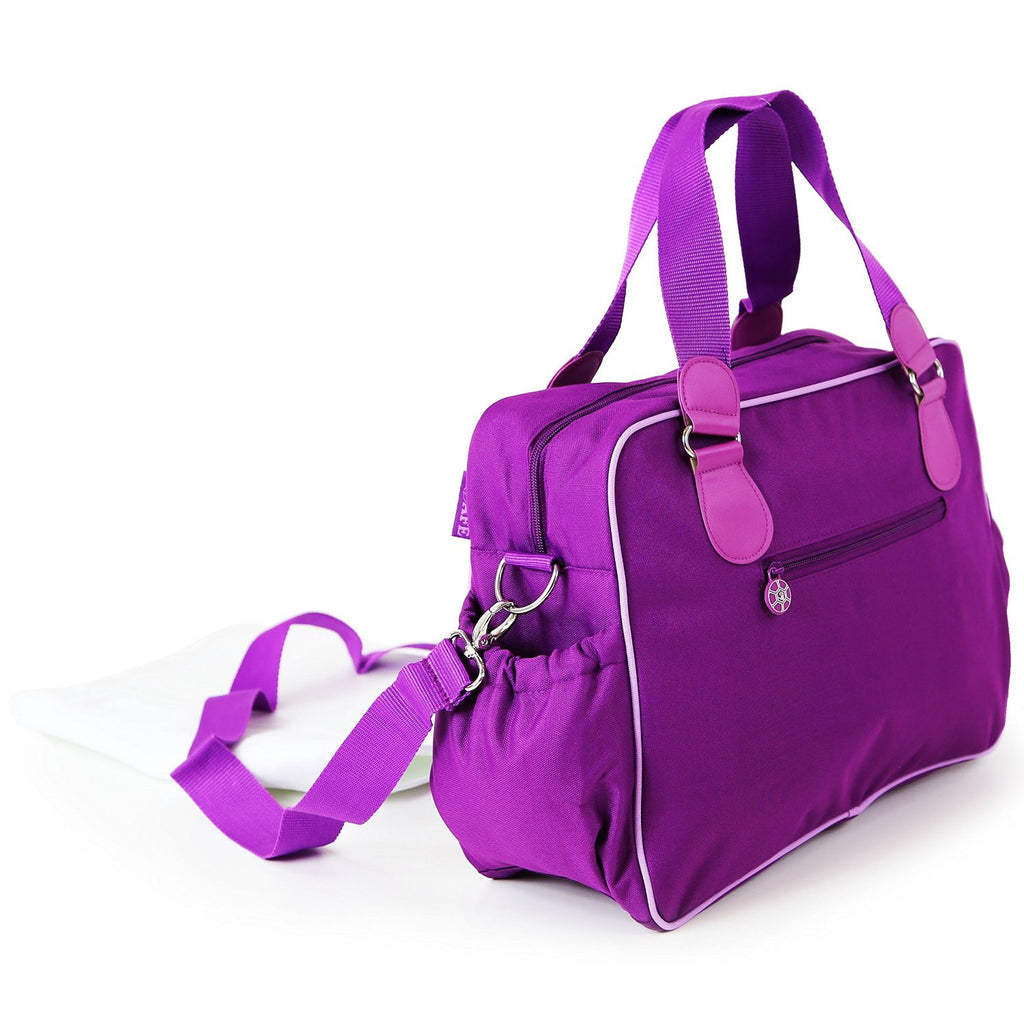 iSafe Changing Bag Luxury Quality - Plum (Purple/Purple) - Baby Travel UK
 - 3