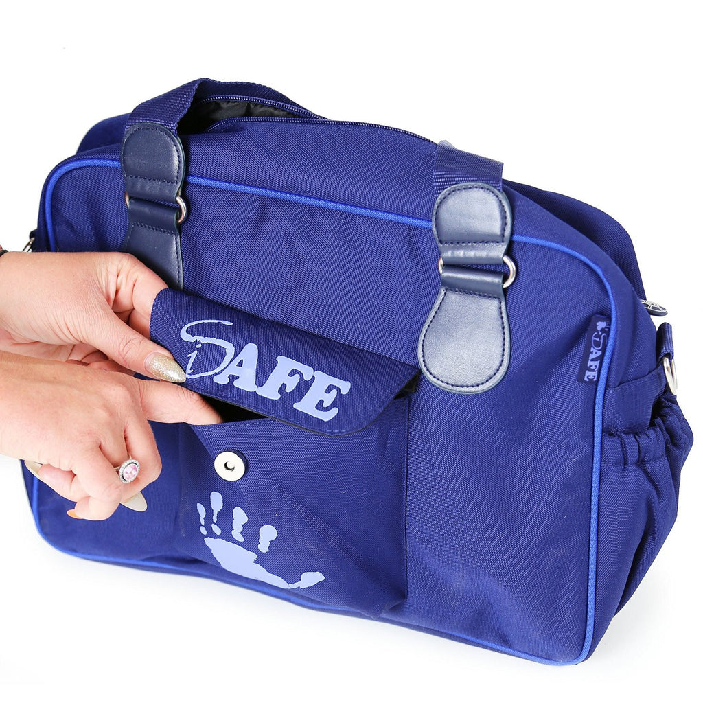 iSafe Changing Bag Luxury Quality - Plum (Purple/Purple) - Baby Travel UK
 - 7