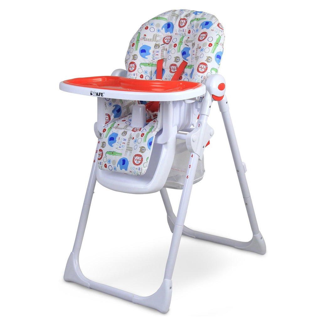iSafe MAMA Highchair - Serengetti Recline With Double Tray & Storage Basket - Baby Travel UK
 - 3