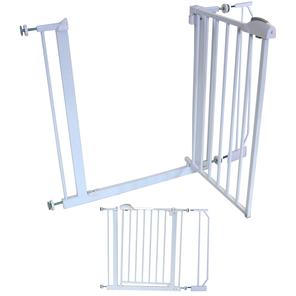 iSafe DeLuxe Stair Gate 90° STOP OPEN & Auto-Close StairGate (10 cm Extension Included) - Baby Travel UK
 - 1