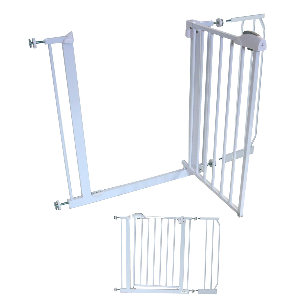 10 cm EXTENSION For iSafe DeLuxe Stair Gate 90° STOP OPEN - Baby Travel UK
 - 10