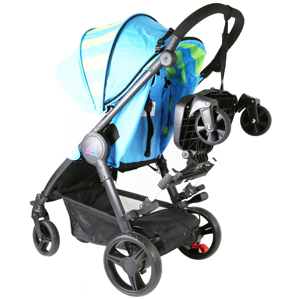 iSafe SegBoard Buggy Board Sit Or Step Pram Board - Inca Complete With Saddle Seat PLUS - Baby Travel UK
 - 4
