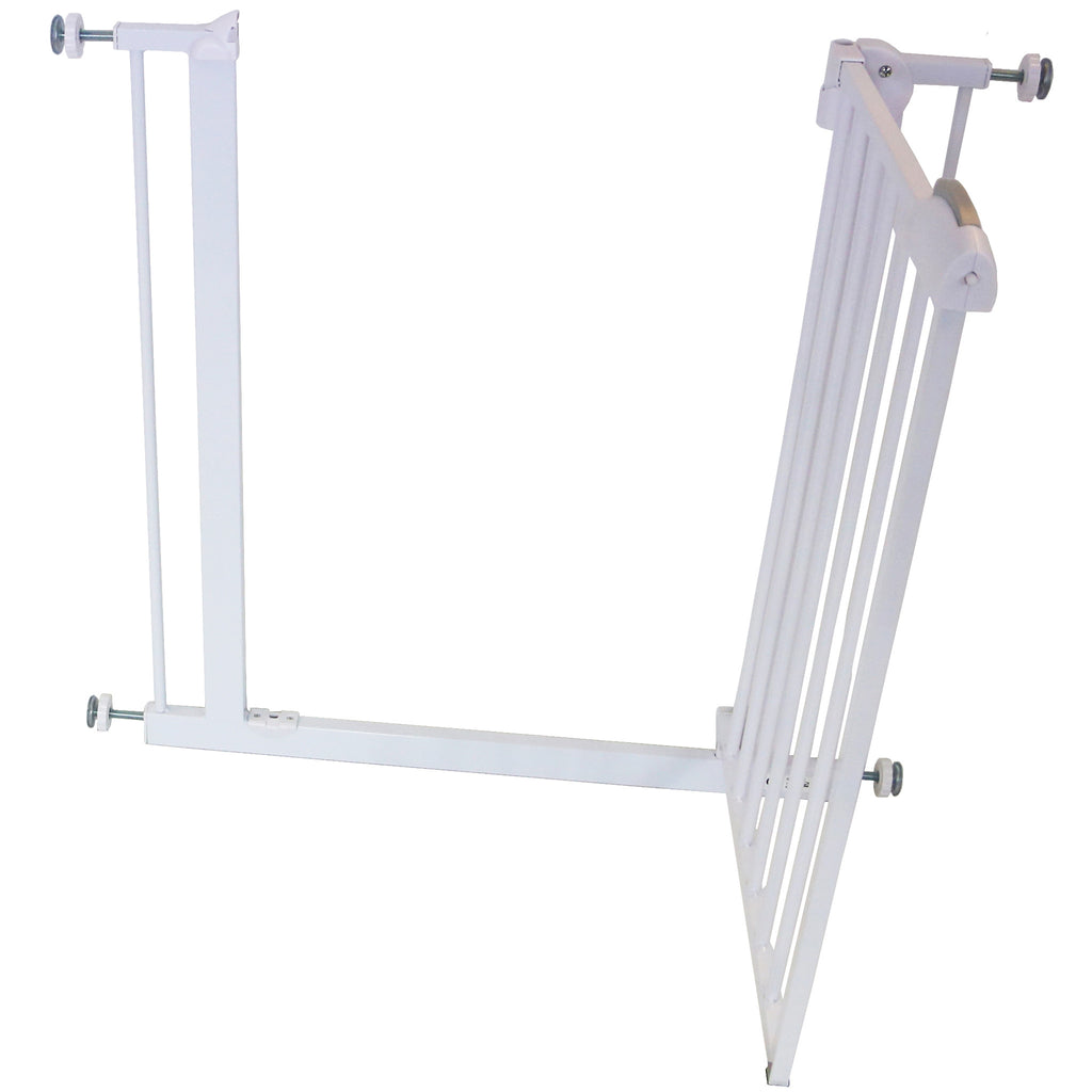 iSafe DeLuxe Stair Gate 90° STOP OPEN & Auto-Close StairGate - White 75-85 cm - Baby Travel UK
 - 3
