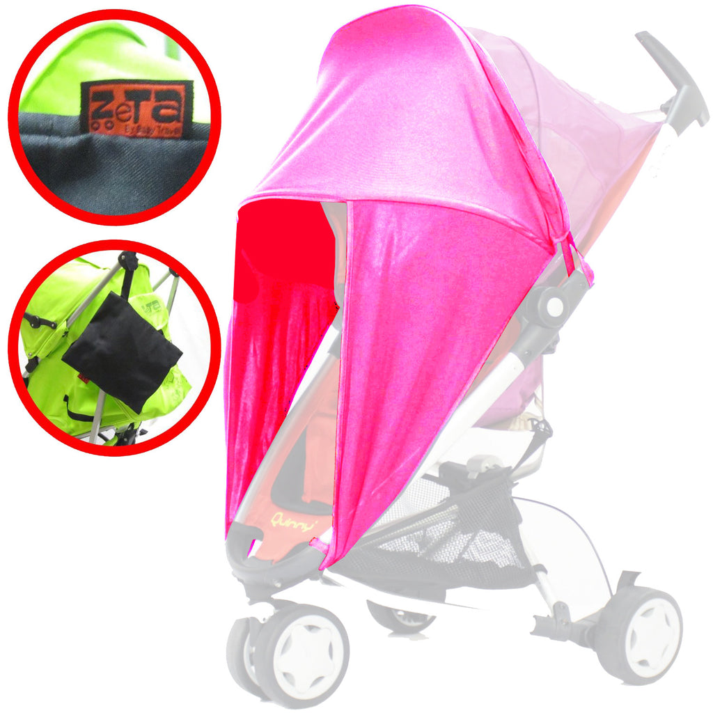 iSafe™ Sunny Sail Stroller Shade Fits Cosatto Memo Cabi Budi 50 Upf - Baby Travel UK
 - 4