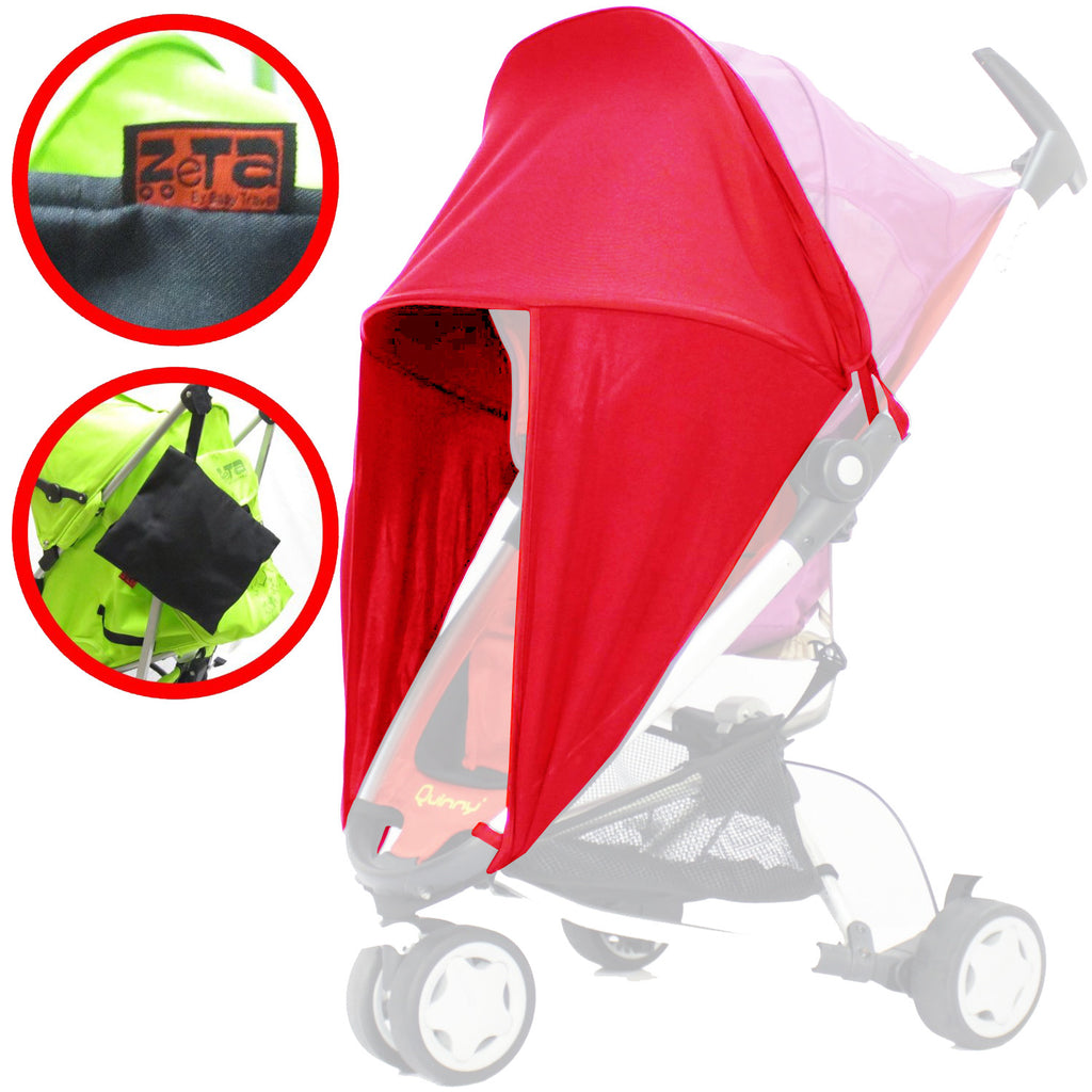 Sunny Sail Universal Red Kite Zebu Buggy Pram Stroller Shade Parasol Substitute - Baby Travel UK
 - 10