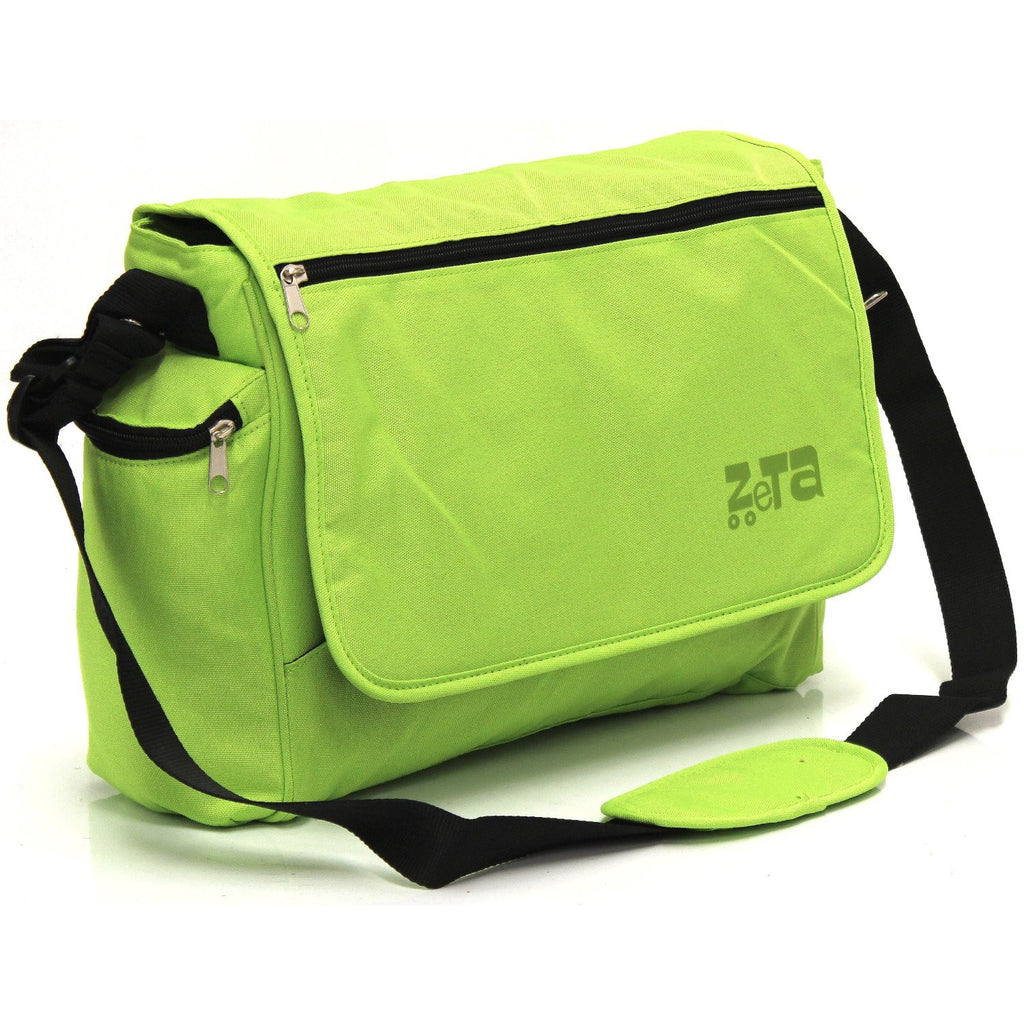 Baby Travel Zeta Changing Bag Plain LIME Complete With Changing Matt - Baby Travel UK
 - 4